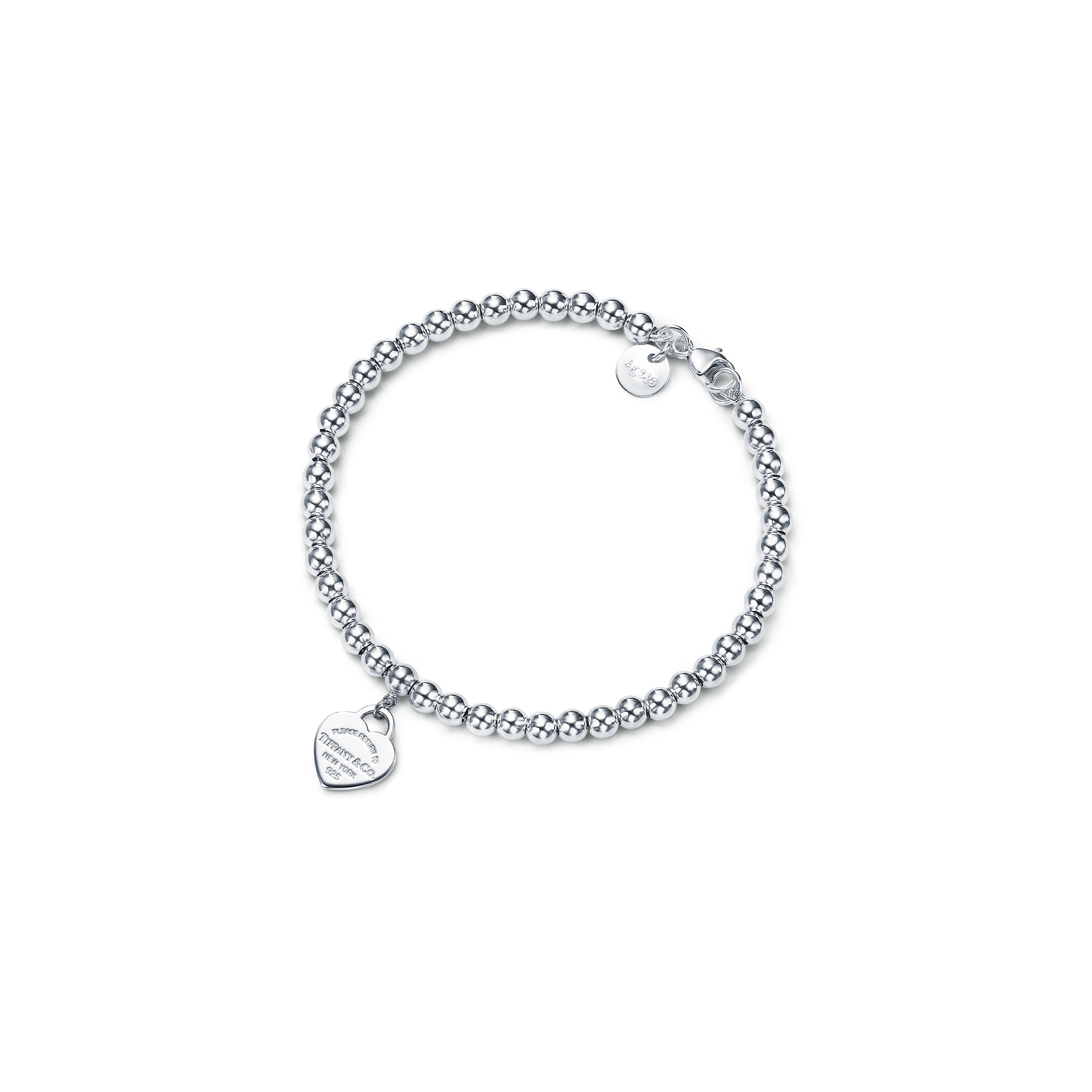 TIFFANY RETURN TO TIFFANY® HEART TAG BEAD BRACELET IN SILVER 23984024 TIFFANY RETURN TO TIFFANY® HEART TAG BEAD BRACELET IN SILVER 23984024